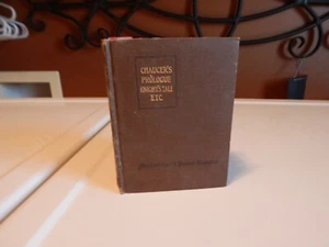 vintage hardcover Chaucer's Prologue Knightstale Etc  Macmillan's pocket classic - Picture 1 of 1