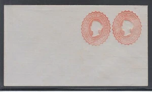 Tasmania H&G KB6 mint. 1892 ½p & ½p red QV indicia on small blue envelope - Picture 1 of 2
