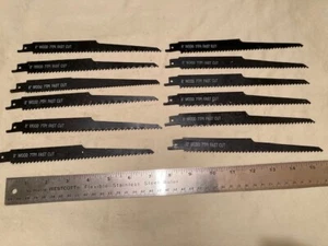 (12 Ciascuno) 8" - 7 TPI SEGHETTO ZALL LAME ALTERNATIVE - TAGLIO LEGNO - Foto 1 di 4