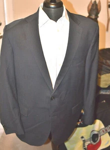 48 LONG HART SCHFFNER MARX FOR DILLARDS BLAZER SCHWARZ 48L #1210H - Bild 1 von 10