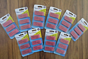 10 packs of 3 Paper Mate Pink Pearl Erasers, Large, 30 Count - 100% Latex Free