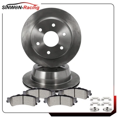 Rear Brake Pads And Rotors For Chevrolet Tahoe 5.3L Gmc Yukon 4.8L 2000-2001 - Image 1 of 4