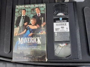 MAVERICK MOVIE VHS TAPE VIDEO MEL GIBSON JODIE FOSTER JAMES GARNER 1994 - Foto 1 di 2