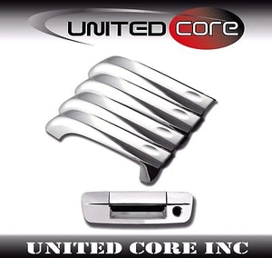 Dodge Ram 09 10 11 12 13 14 15 16 Chrome Door Handle Cover + Chrome Tailgate  - Picture 1 of 1