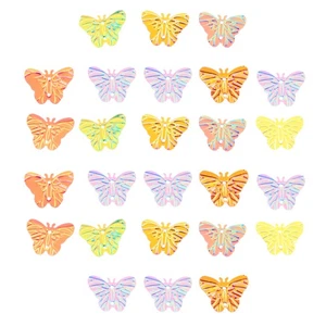 100pcs Art Confetti Holographic Colorful Craft Shaking Cards Decor - Imagen 1 de 12