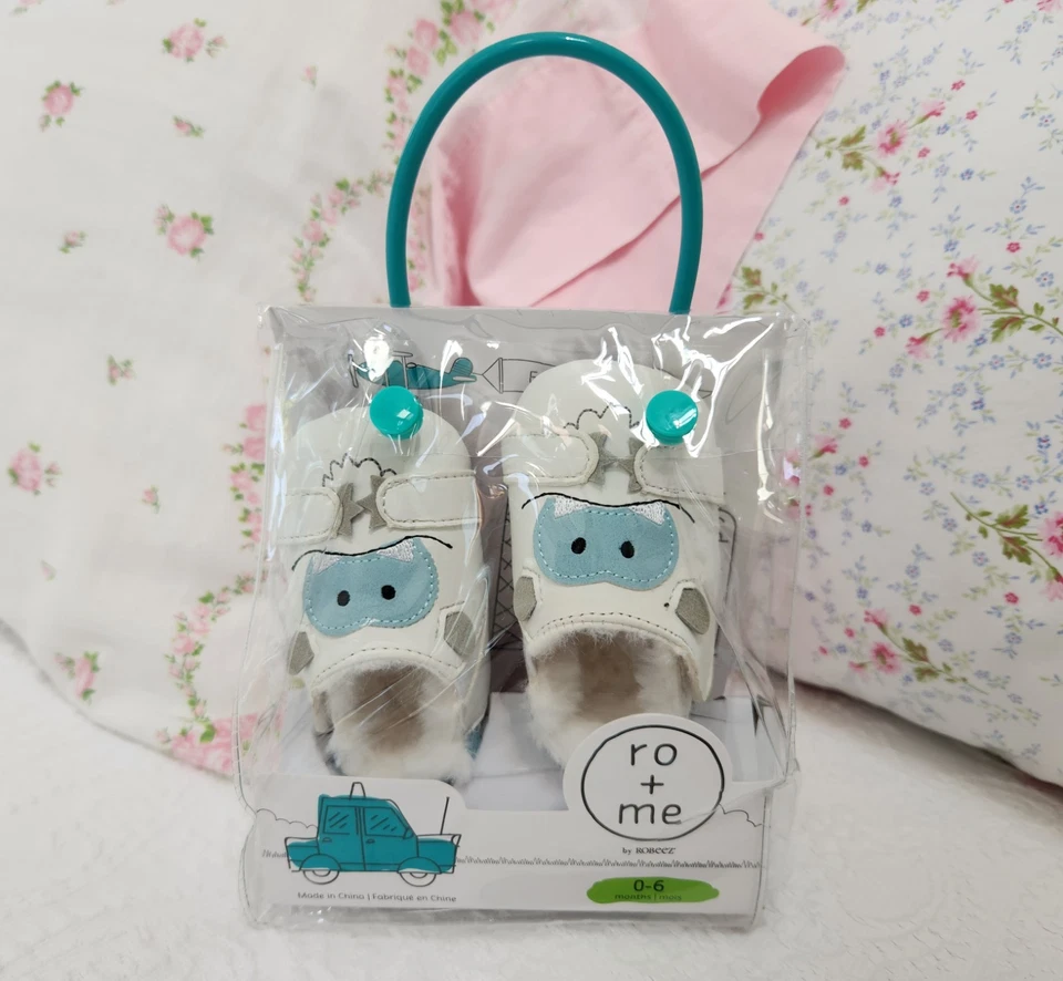 NUEVO ZAPATO BEBÉ ROBEEZ RO + ME 0/6 MESES YETI SUELA SUAVE Foto 1 de 4