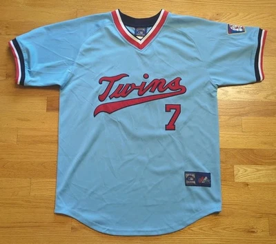 Camiseta Majestic Joe Mauer Twins #7 Colección Mitchell & Ness Coopertown Talla 50 Foto 1 de 4