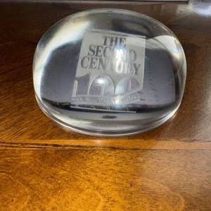 The Wall Street Journal The Second Century Tiffany & Co Crystal Paper Weight - Picture 1 of 4