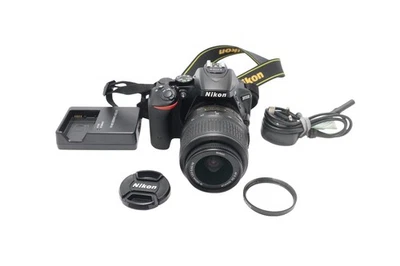 Nikon D5500 DSLR Camera 24.2MP with 18-55mm, Shutter Count 1983, VG. REFURBISHED - Image 1 of 4