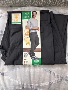 Copper & Oak Herren Tech Stretch Utility Hose Flex Waist Straight Fit 1897586 Neu - Bild 1 von 8