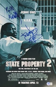 BEANIE SIGEL/FREEWAY Autographed Signed 11x17 State Property Poster Jay Z BAS - Picture 1 of 2