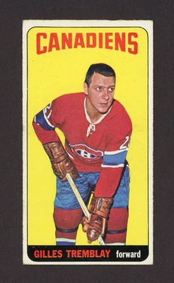 1964-65 TOPPS TALLBOYS #2 GILLES TREMBLAY  27481 - Image 1 of 2