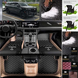 For Cadillac Escalade Car Floor Mats PU Leather Auto Pads Interior Accessories - Imagen 1 de 28