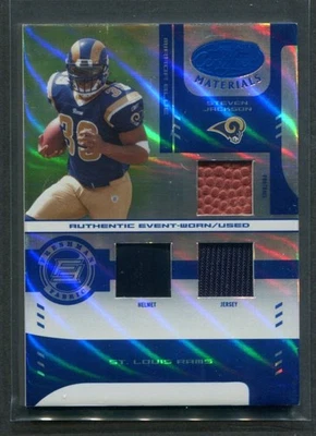 2004 Leaf Certified Steven Jackson MIrror Blue Materials RC 40/50 - Image 1 of 2