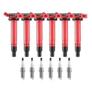 Jeu de bouchons de bobines pour Toyota Lexus V6 compatible avec 4Runner FJ Cruiser Highlander IS350 - Photo 1/14