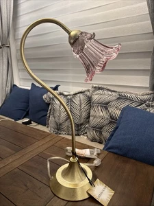 Karma Home viral Pink flower Lily Lamp TikTok New With Tags - Picture 1 of 6