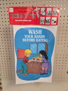 Vintage 1988 Hayes School Publishing, Inc. Health Bulletin Board Aids - Picture 1 of 7