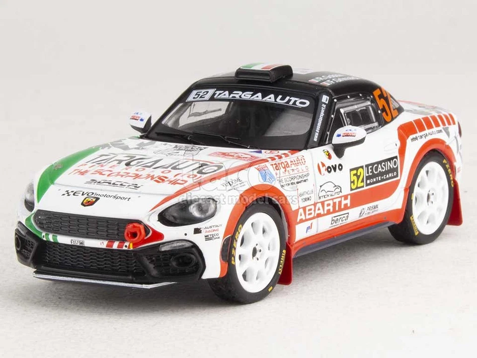 1 43 IXO Fiat 124 Abarth Rgt #52 Rally Montecarlo 2022 Gobbin Grimaldi RAM847