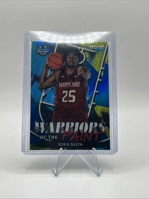 2024-25 Bowman cromo guerreros de la pintura azul 80/150 derik queen #2 Foto 1 de 2