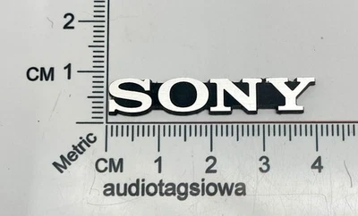 Etiqueta insignia de televisión para modelos PVM SONY hecha a medida incisa autoadhesiva Foto 1 de 4