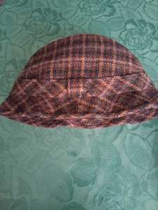 VINTAGE FAILSWORTH BRAUN KARIERT REINE SCHURWOLLE HUT COUNTRY WEAR HERREN - Bild 1 von 3