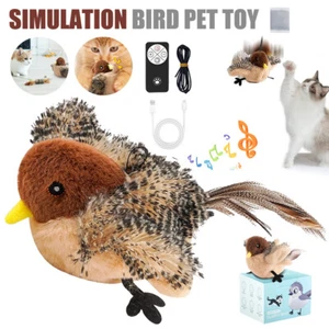 Interactive Chirping Bird Cat Flapping Bird Cat Toy Helps Cat Exercise Cat Toy - Picture 1 of 9