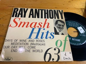 7" ITALY 1963 EP Ray Anthony – The Smash Hits Of '63! - Imagen 1 de 1