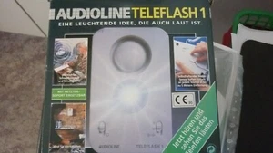 Telefon Verstärker Audioline Teleflash 1 --akustisch laut  und optisch blinken - Bild 1 von 3