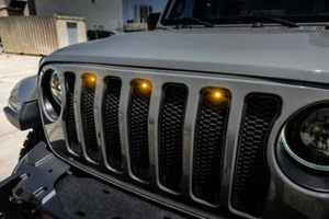 Kit de rejilla LED Oracle Pre-Runner Style compatible con Jeep Wrangler JL Green SE - Imagen 1 de 8