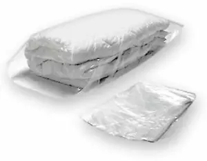 50 Schutzhüllen Decke Daunen Umschläge HD aus Karton 60+20 x 110 transparent - Bild 1 von 1