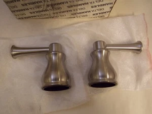 Delta H669SS 2-Pack Faucet Handles, Stainless - Picture 1 of 2