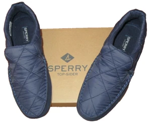 Zapatos Sperry Top Sider Azul Marino Nylon 9M Forrados Sin Cordones Sin usar, en caja Nuevos en caja Bonitos - Imagen 1 de 7