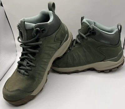 Oboz Boots Women's Size 6 Sypes Mid Leather B-Dry Hiking Thyme FADED New - Image 1 of 4