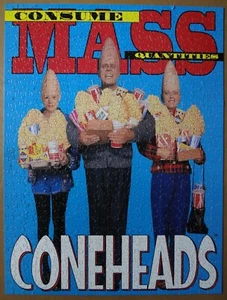 Ceaco CONEHEADS Consume Mass Quantities 2136-1 Jigsaw Puzzle 1993 movie COMPLETE - Picture 1 of 12