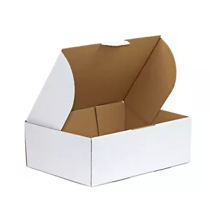 100x Mailing Box 310 x 230 x 105mm A4 Diecut White Shipping Carton B19 - Picture 1 of 12