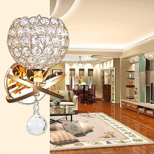 Modern Crystal Dresser Bedside Lamp Shade Wall Mounted Pendant Light Shade