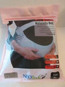 Maternity Belly Back Brace Belt Abdominal Pregnancy Pelvic Binder XL Black Adj - Picture 1 of 7