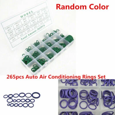265Pcs 18 Sizes HNBR Car Auto A/C System Air Conditioning O Ring Seals Set Tools - Image 1 of 4