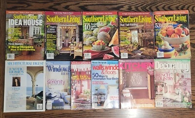 Lot of (11) 2002 Interior Design & Architecture Magazines Southern Living Digest - Image 1 of 4