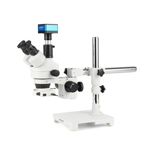 Microscopio estéreo trinocular AmScope 7X-135X + Cámara HDMI 4K 8MP + 80 LED - Imagen 1 de 14