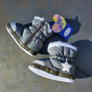 Valen Sina Baby Boots Fleece Soft No Slip Booties First Walker • Size 3 - Picture 1 of 4