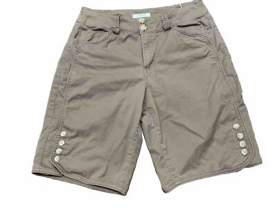 Женские прогулочные шорты Dress Barn бермудский коричневый размер 8 длина 10 дюймов  - Изображение 1 из 4