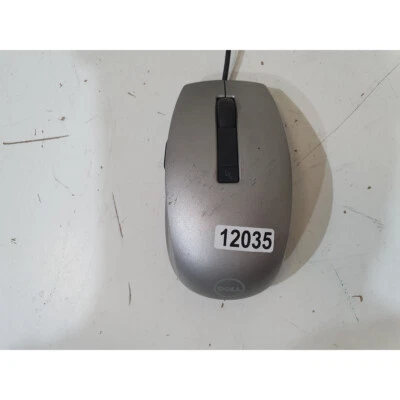 Dell MOCZUL Optical Mouse Silver Wired Laserstream 6-Button Scroll Wheel for PC - Image 1 of 4