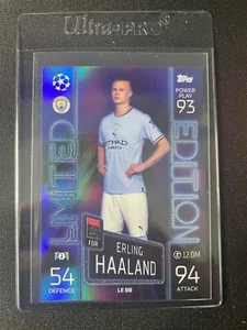 2022-23 Topps Match Attax Erling Haaland Limited Edition Blue Power Play!!! - Picture 1 of 1