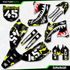 Black & Yellow Savage Camo Graphics Kit fits 09-11 Kawasaki KXF450 KXF 450 Decal