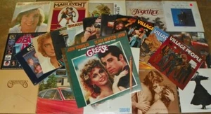 VTG 26 POP Rock DISCO Artists LP Vinyl RECORDS 1970s 1980s GREASE - Picture 1 of 8