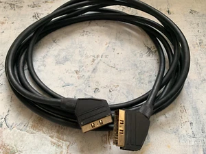LONG 4.8m SCART To SCART Gold Plated Lead Cable Connecting VCR to TV DVD Gaming - Picture 1 of 3