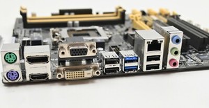 ASUS Q87M-E Motherboard LGA 1150 Micro ATX for 4th Gen  Q87 Chipset USB 3.0 HDMI