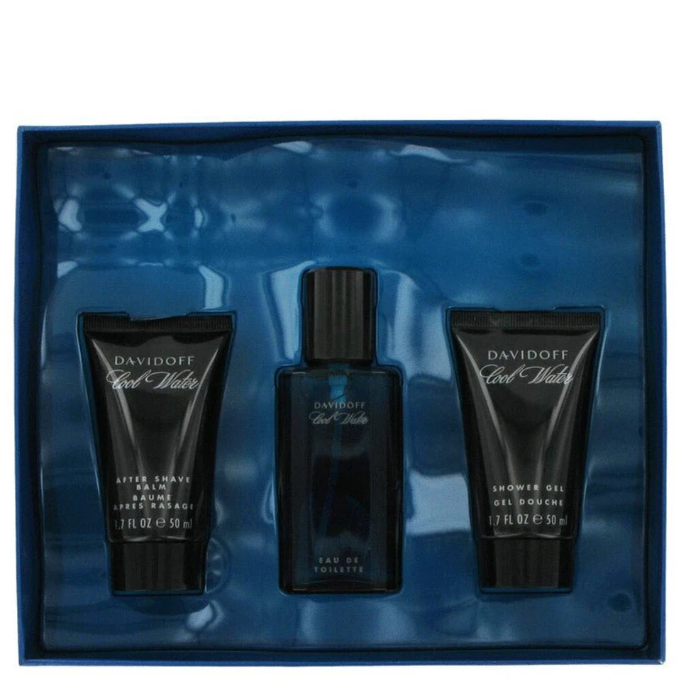 Cool Water By Davidoff Set de Regalo 1.4 OZ Eau De Toilette Spray +1.7 OZ Después del Afeitado Foto 1 de 1