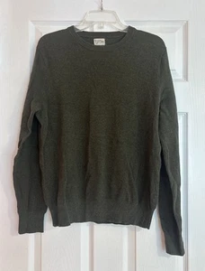 Knit for J. Crew Mens Green 100% Cotton Long Sleeves Preppy Sweater Large - Picture 1 of 7